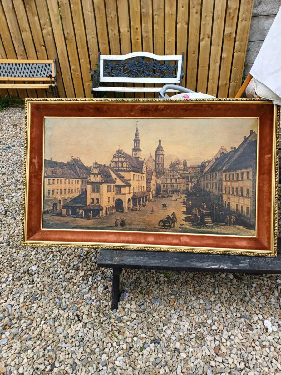 Large Vintage Canvas Print - Image 4