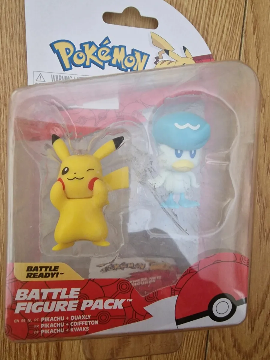 Pokémon 5cm Battle Figure 2-Pack - Quaxly & Pikach - Image 1