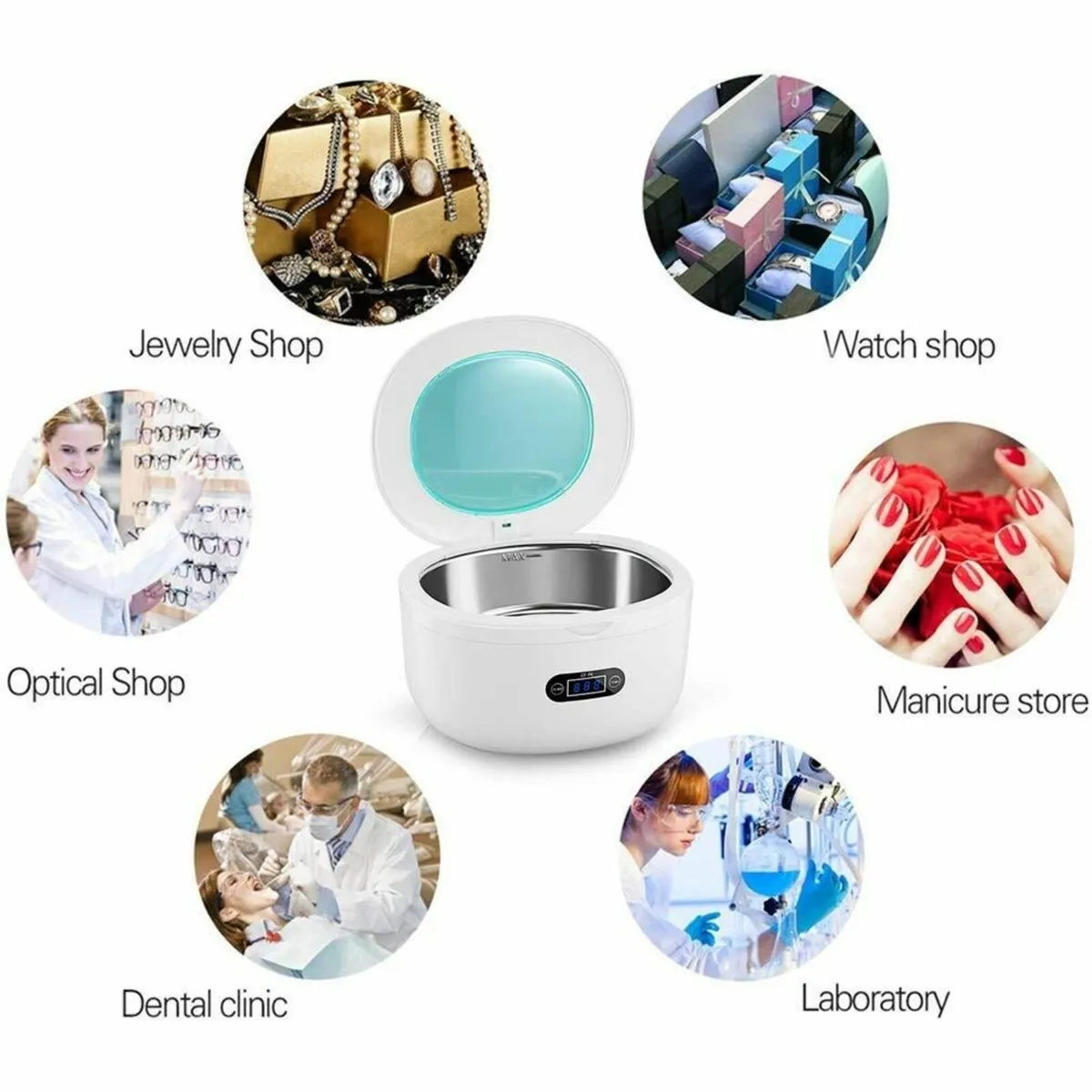 Ultrasonic Cleaner 750ml For Jewelry & Tools - Image 3