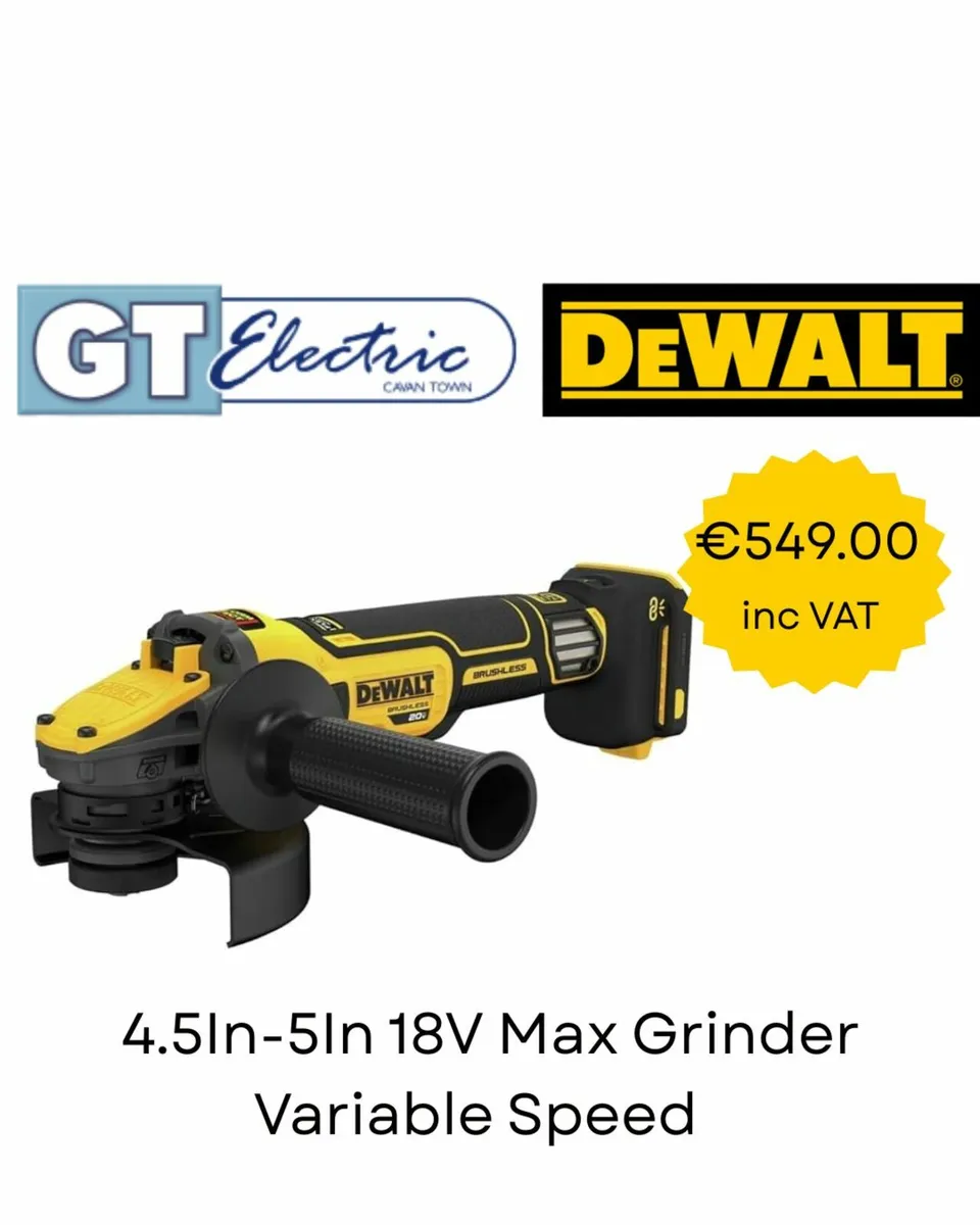 Dewalt DCG409VSNT18v Grinder Variable Speed