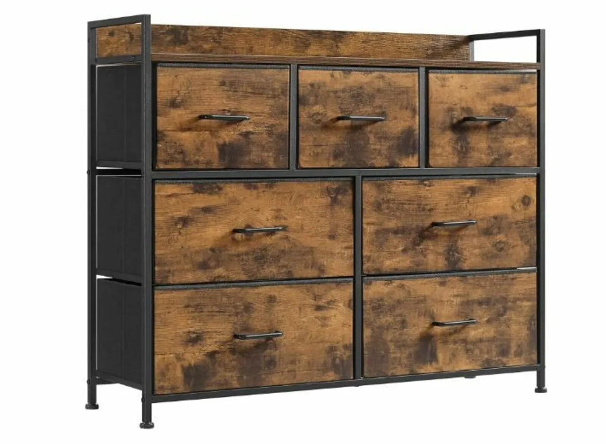 Chest of Drawers, 7 Fabric Drawers - Image 1