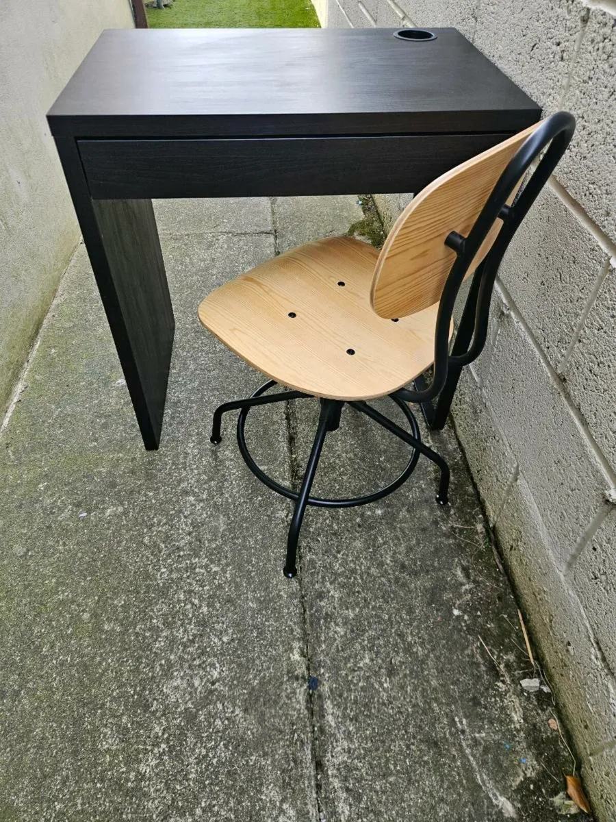 Ikea Micke desk & Kullaberg Swivel Chair - Image 1