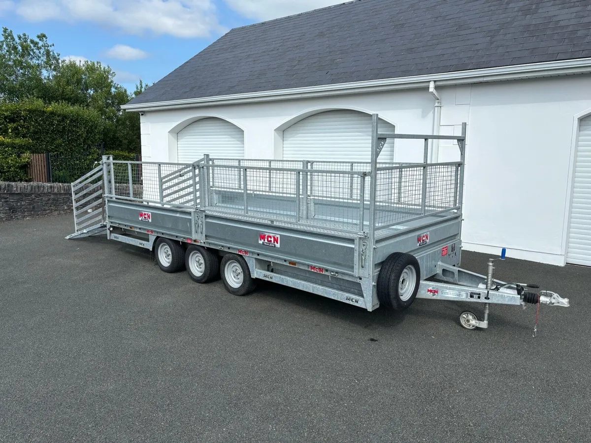 16ft tri axle trailer with lots of extras - Image 2