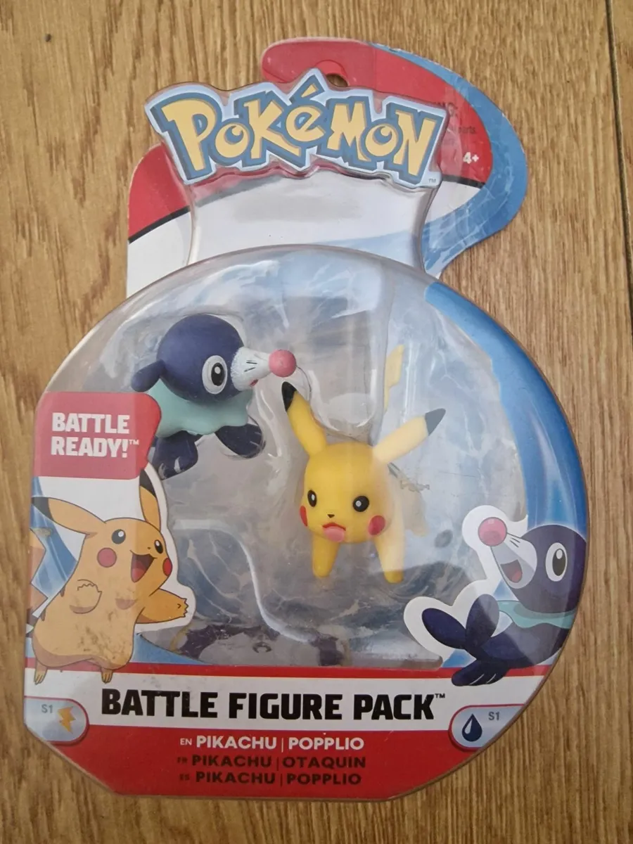 Pokemon Battle Action Figure Pikachu and  Popplio - Image 1