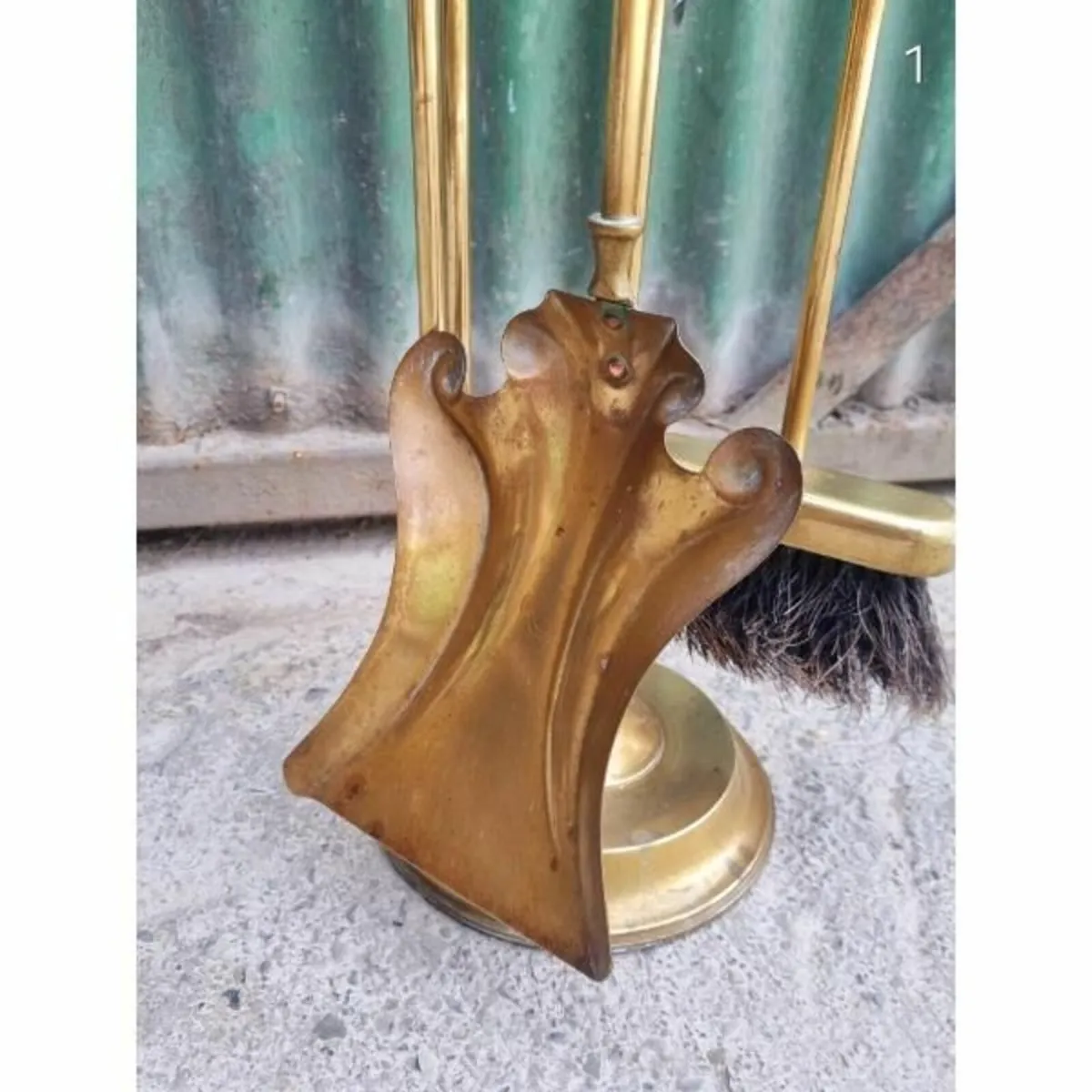 4 piece Brass Fireside Companion Set KAS536 - Image 2
