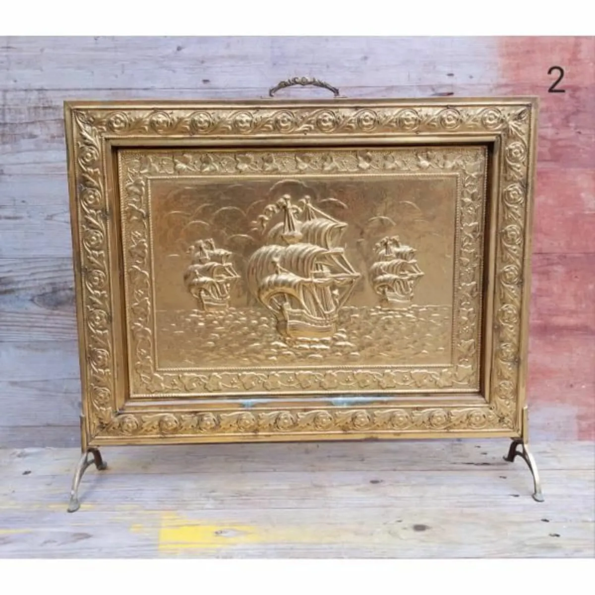 Brass Fire Screen – KAS327 - Image 1
