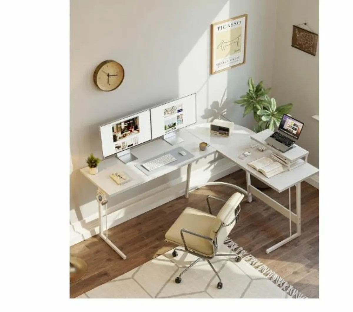 Gaming Table Corner Desk 120 x 120 cm - Image 2