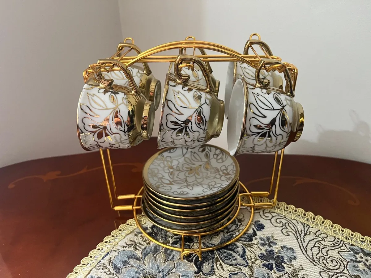 Vintage Delicate Floral Designed Ceramic Set/NEW - Image 4