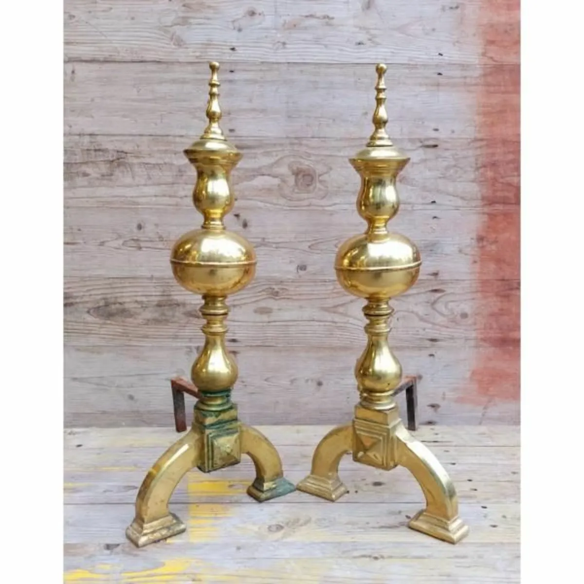 Brass Andirons – KAS324 - Image 1