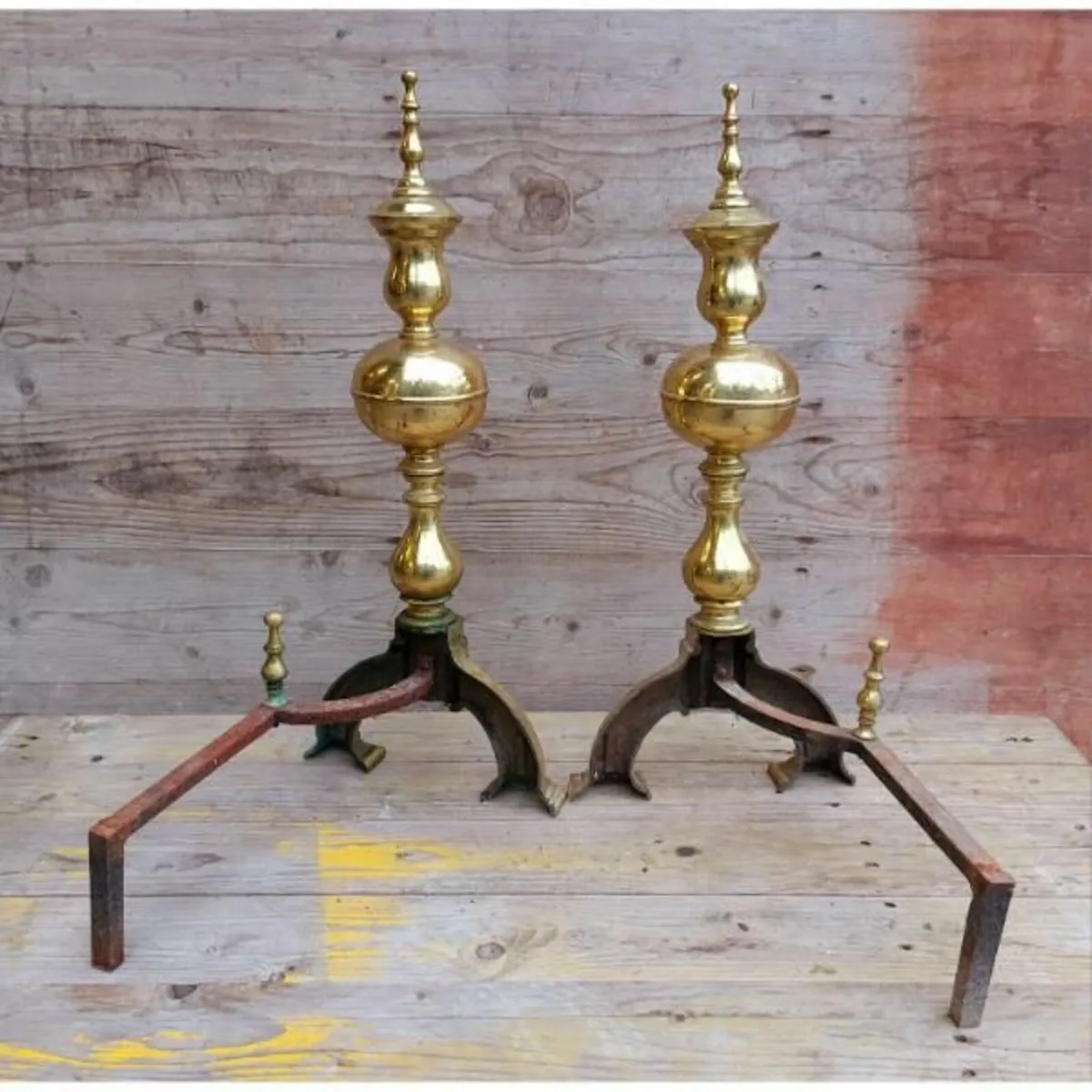 Brass Andirons – KAS324 - Image 2