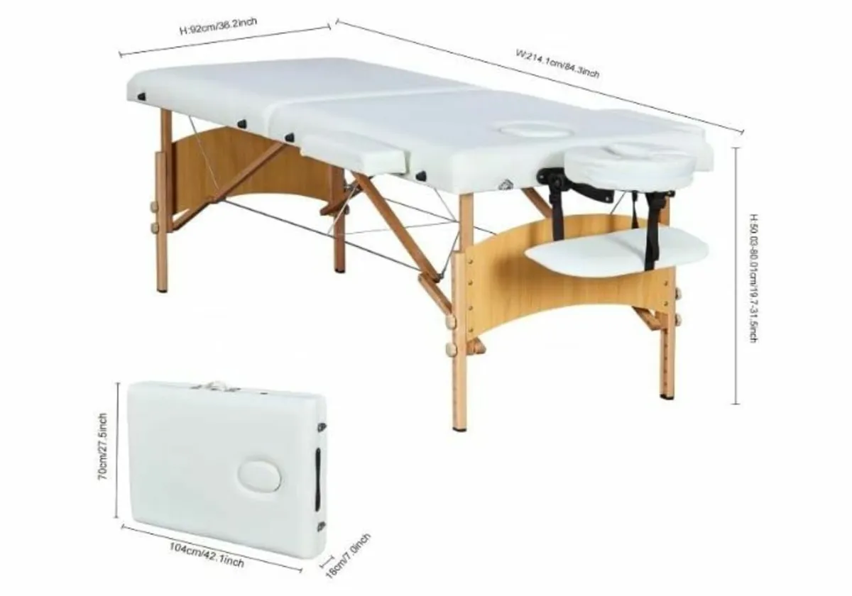 Massage Table Mobile Massage Table 2 Zones - Image 2