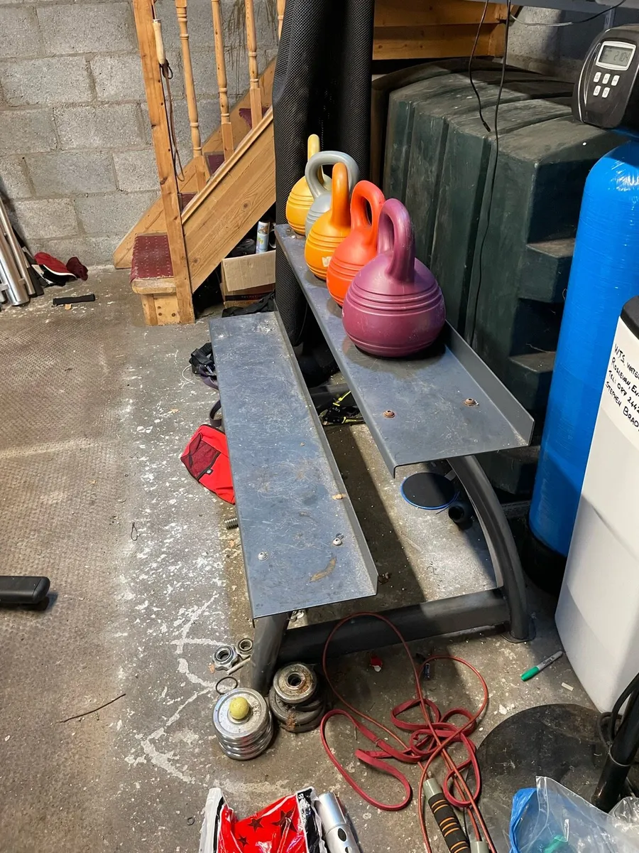 Equipment Bench with Kettle Bells - Image 2