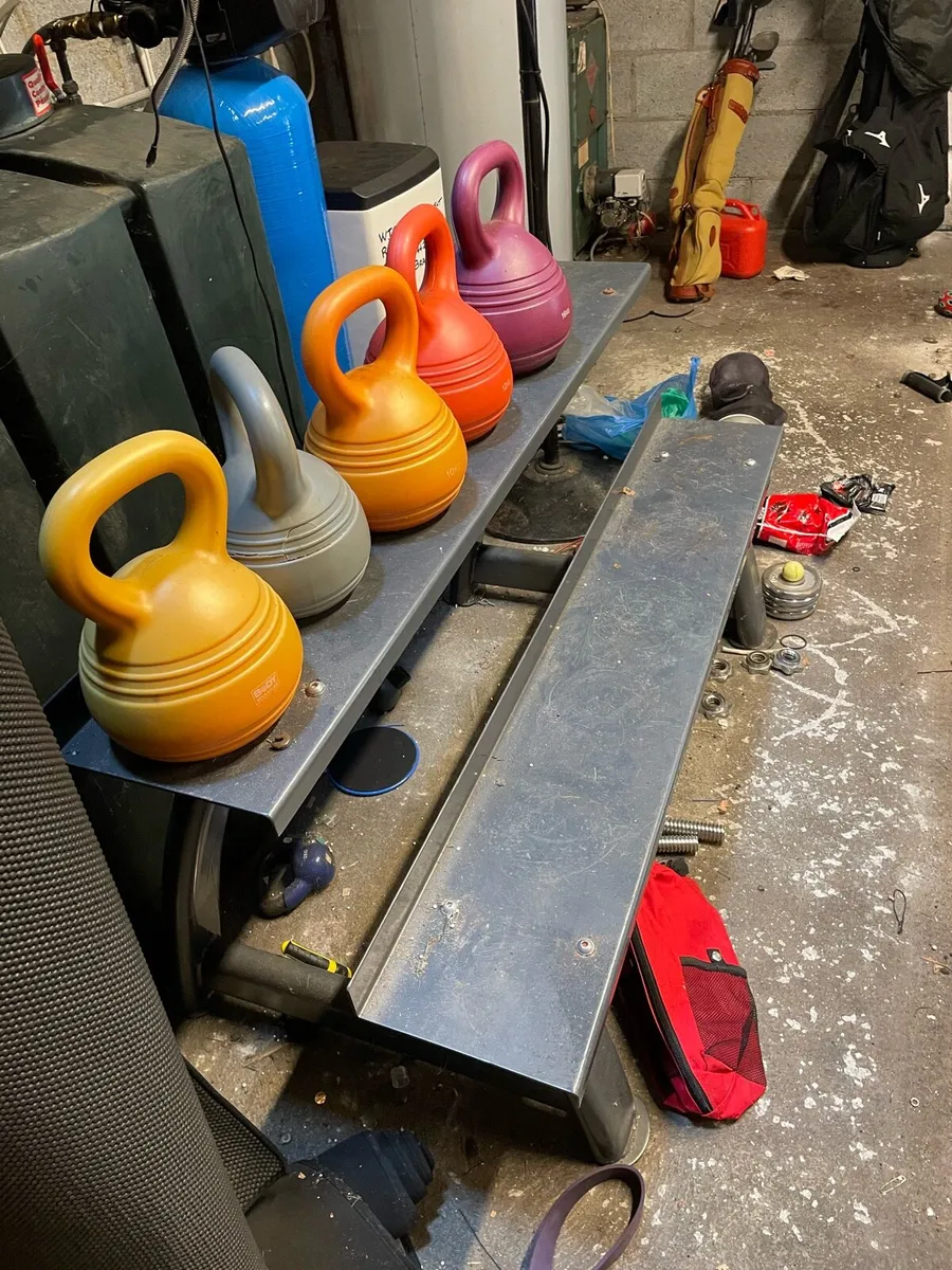 Equipment Bench with Kettle Bells - Image 3