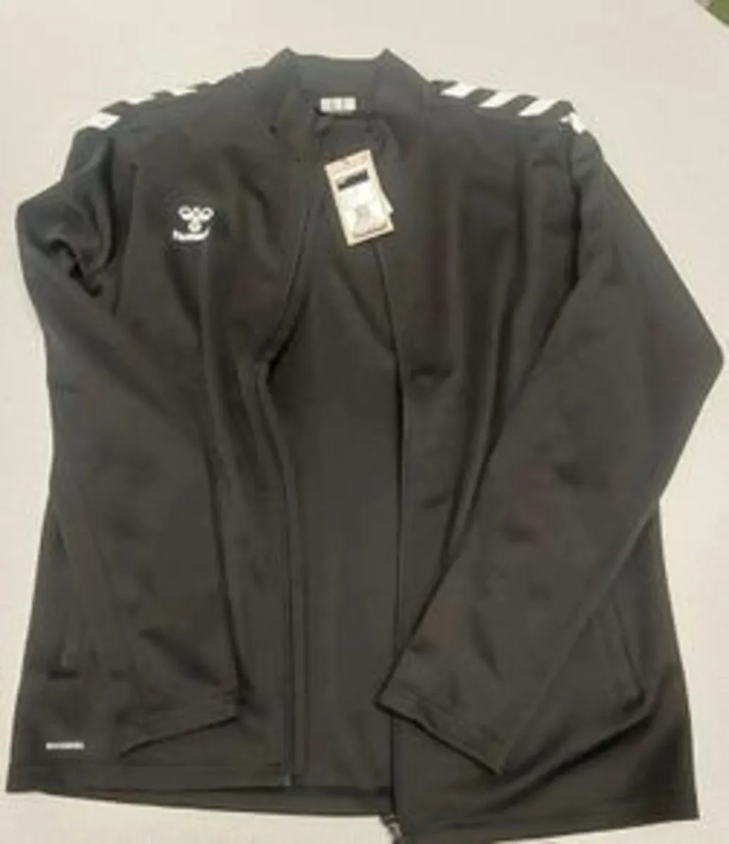 Hummel Black Zip Top BNWT