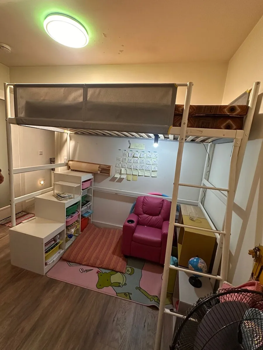 Kid's Bunk Bed, Recliner and desk - Image 1