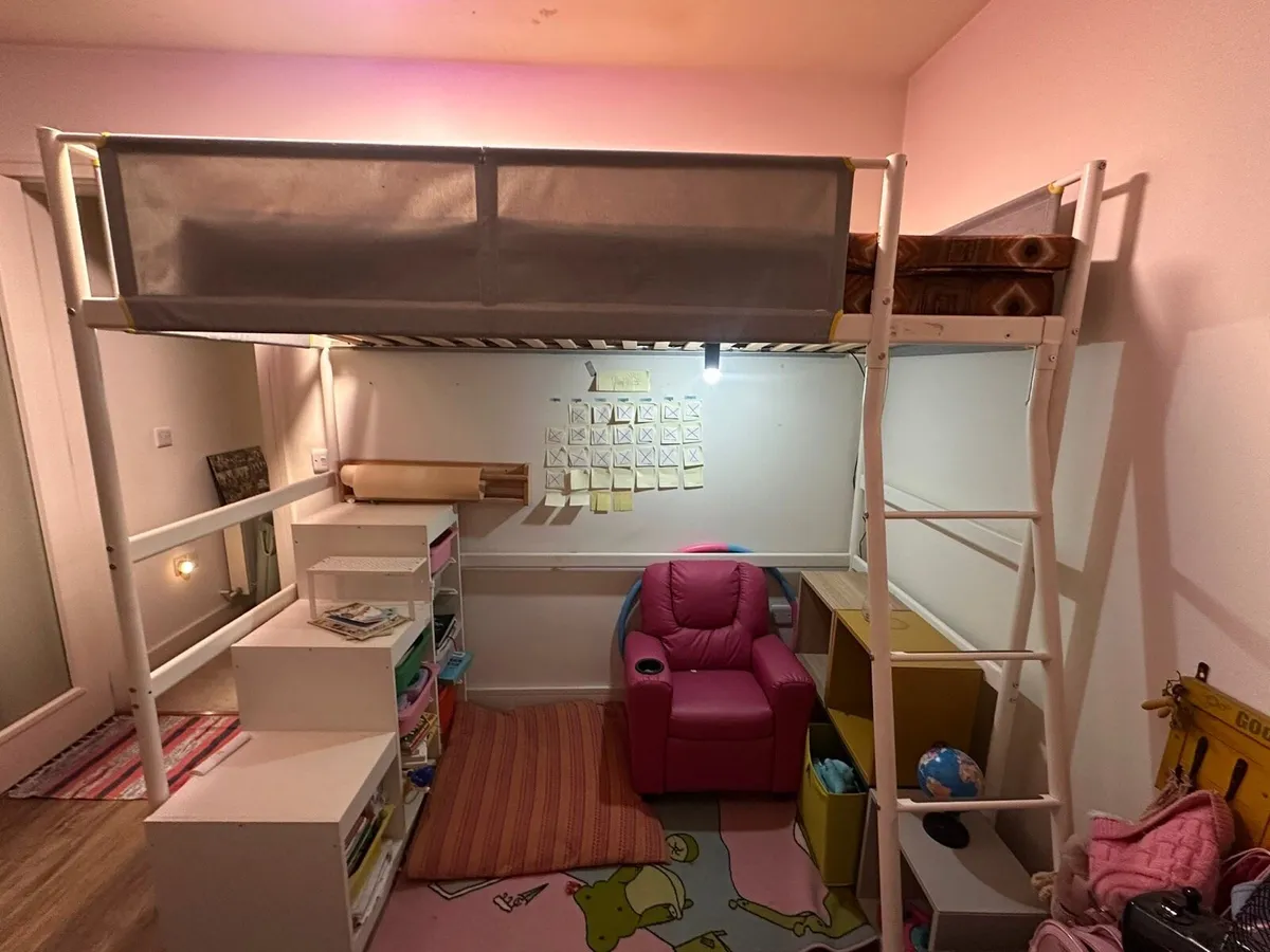 Kid's Bunk Bed, Recliner and desk - Image 2