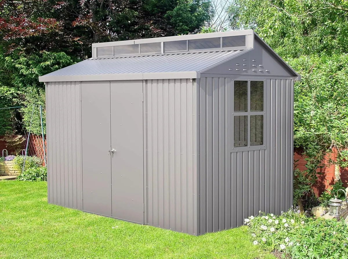 Aluminium Sheds 10x8 with Roof Skylight Feature - Image 3