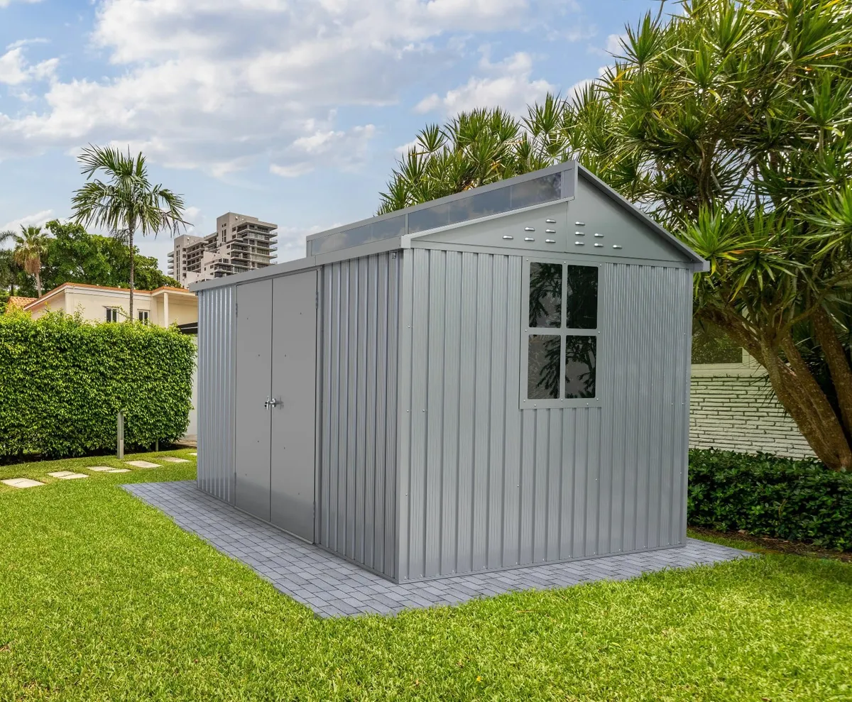 Aluminium Sheds 10x8 with Roof Skylight Feature - Image 1
