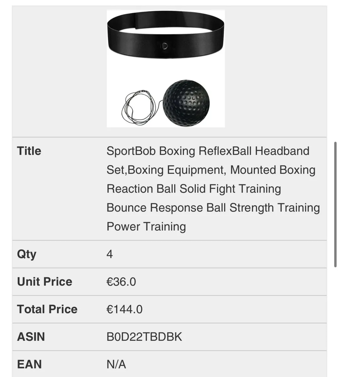 SportBob Boxing ReflexBall Headband Set