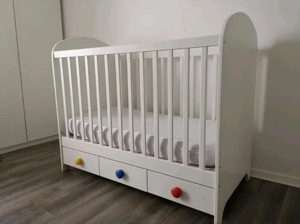 Ikea Gonatt Cot bed with Mattress 120x60cm - Image 1