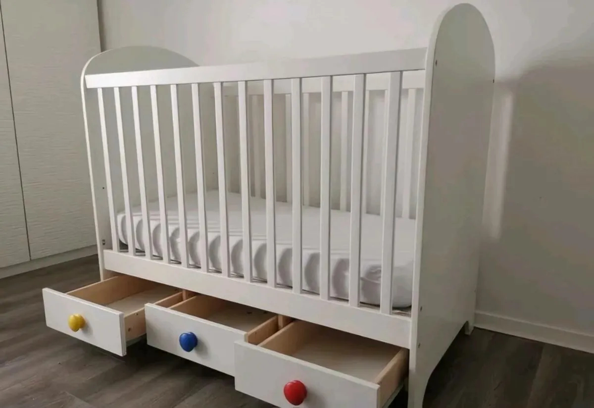 Ikea Gonatt Cot bed with Mattress 120x60cm - Image 2