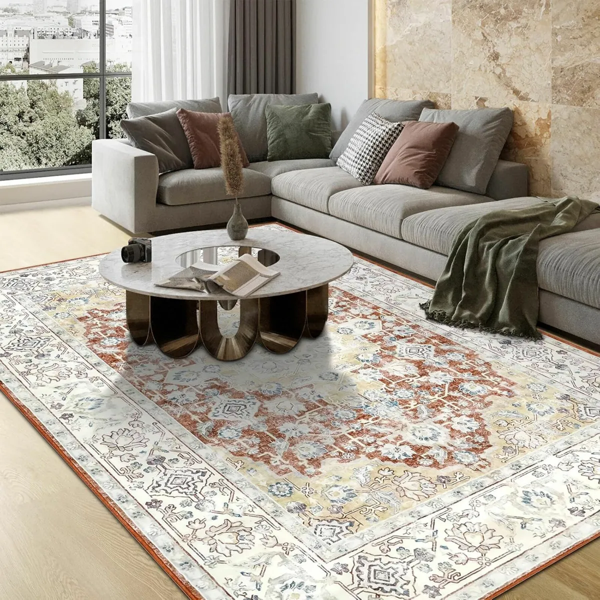 Living Room Vintage Soft Washable Rugs 160x230 cm - Image 2