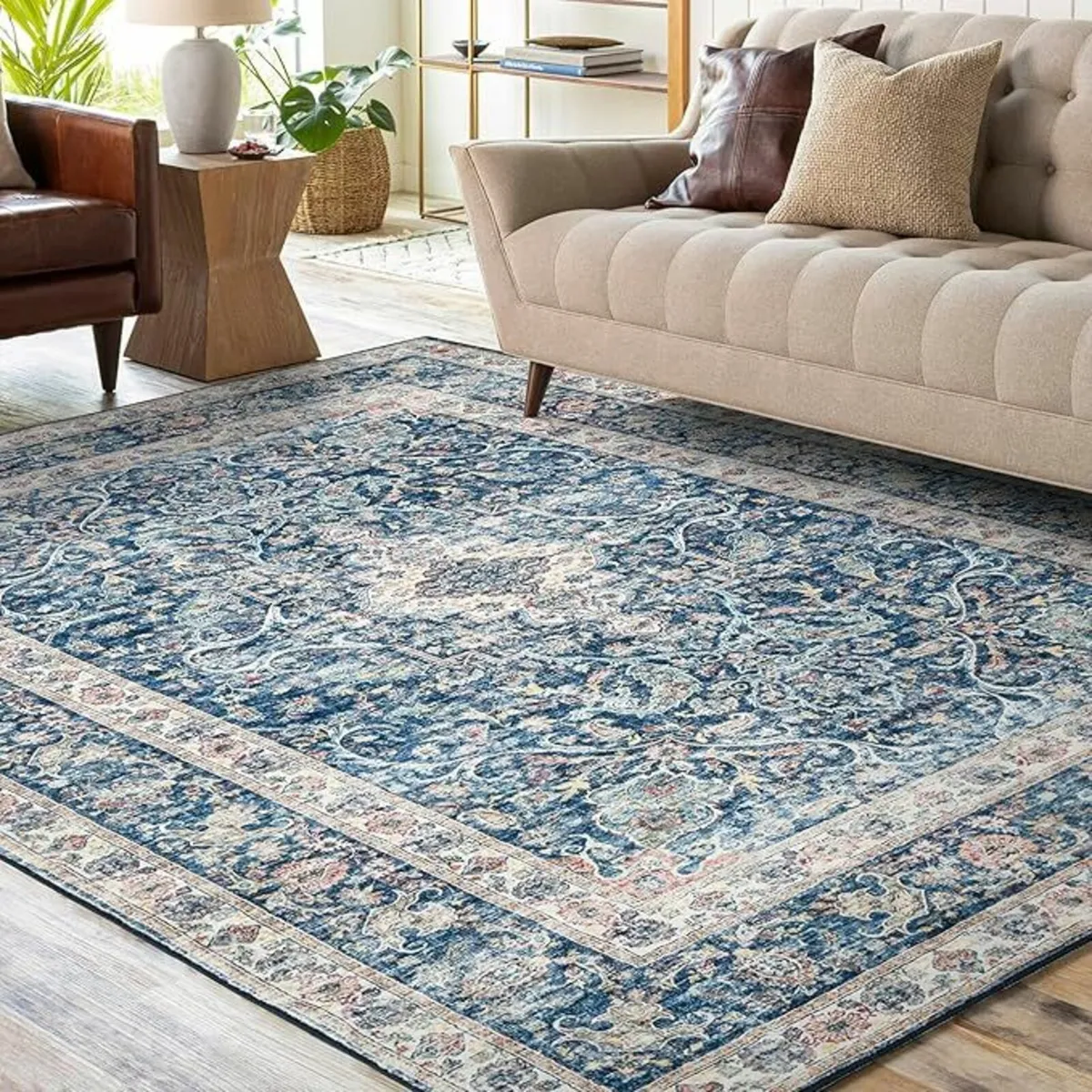Large Rugs Living Room 200x300cm Vintage blue - Image 4
