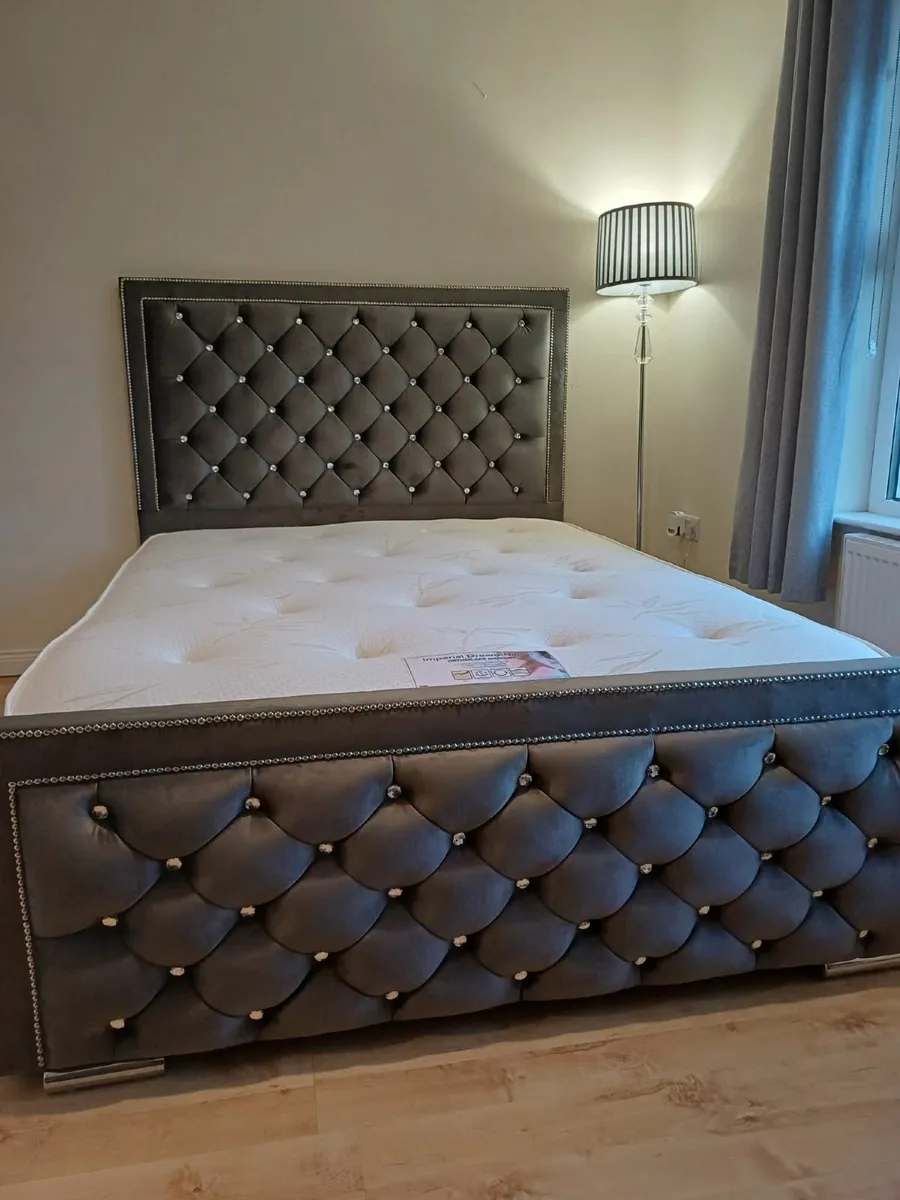 New  Storage  Ottoman Bed Double Bed King Bed - Image 1