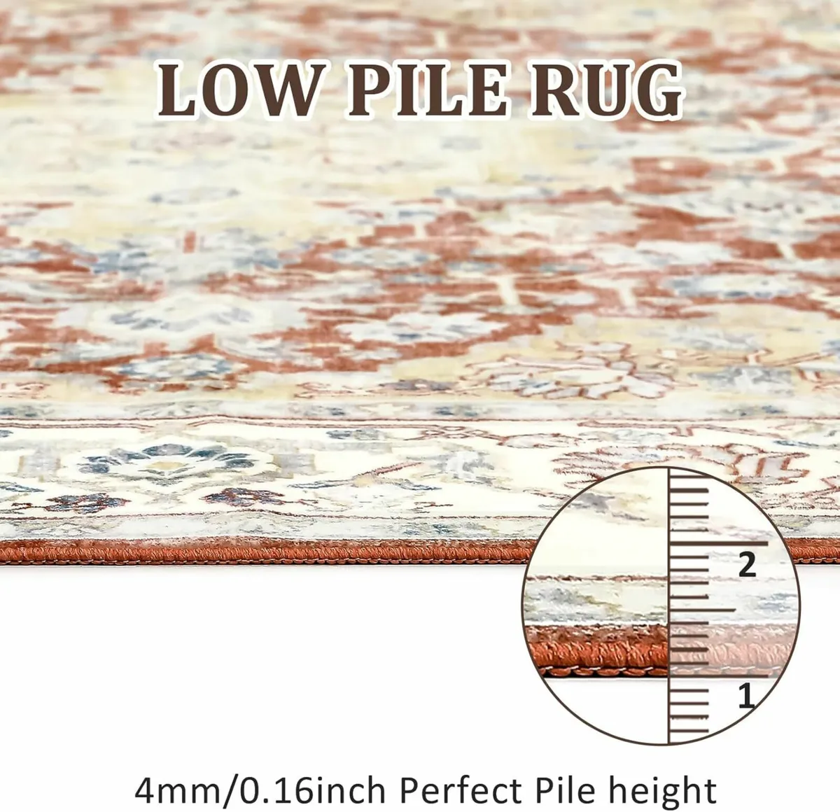 Vintage Rugs Living Room Soft Bedroom 200x300cm - Image 2