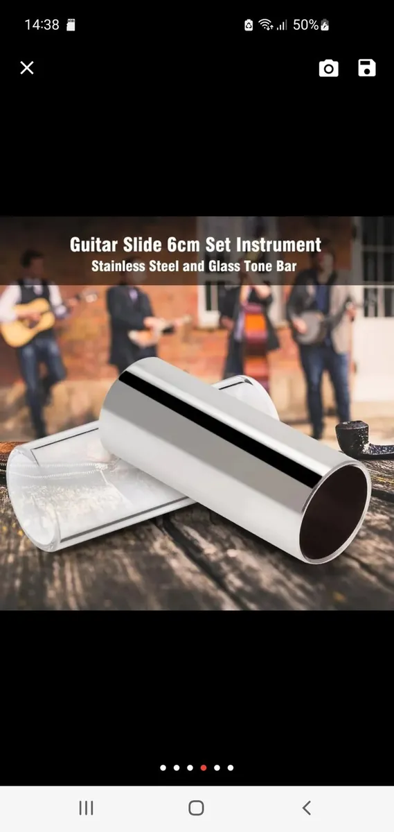 Guitar Slides. Steel or Glass - Image 1