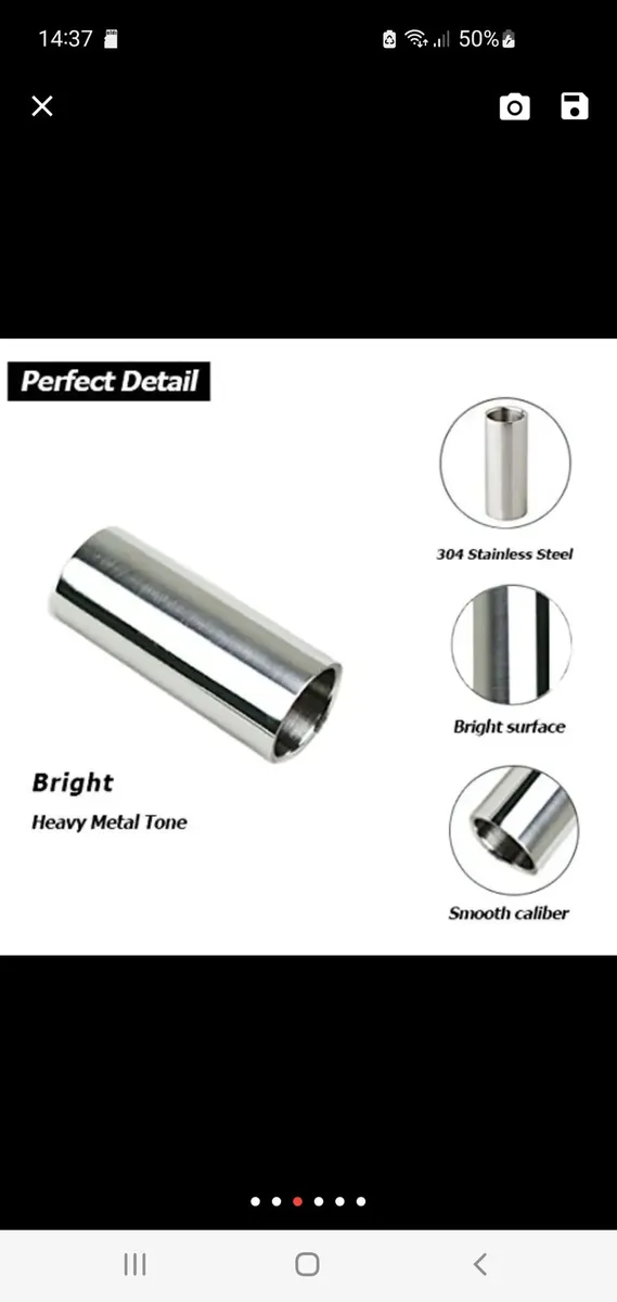 Guitar Slides. Steel or Glass - Image 3
