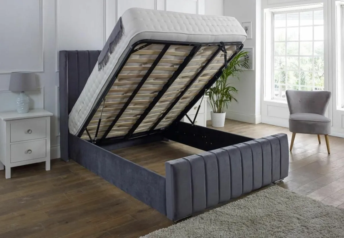 New  Beds Ottoman Bed Double Bed King Bed 4ft Bed - Image 1