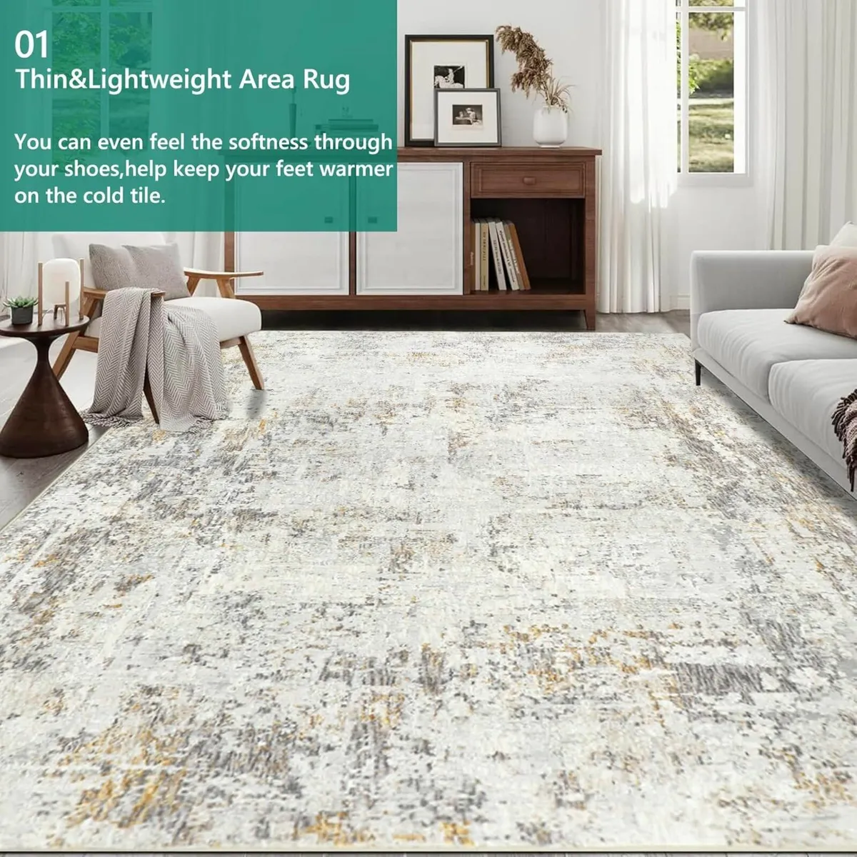 200x300cm Large Modern Abstract Rugs Living Room - Image 4