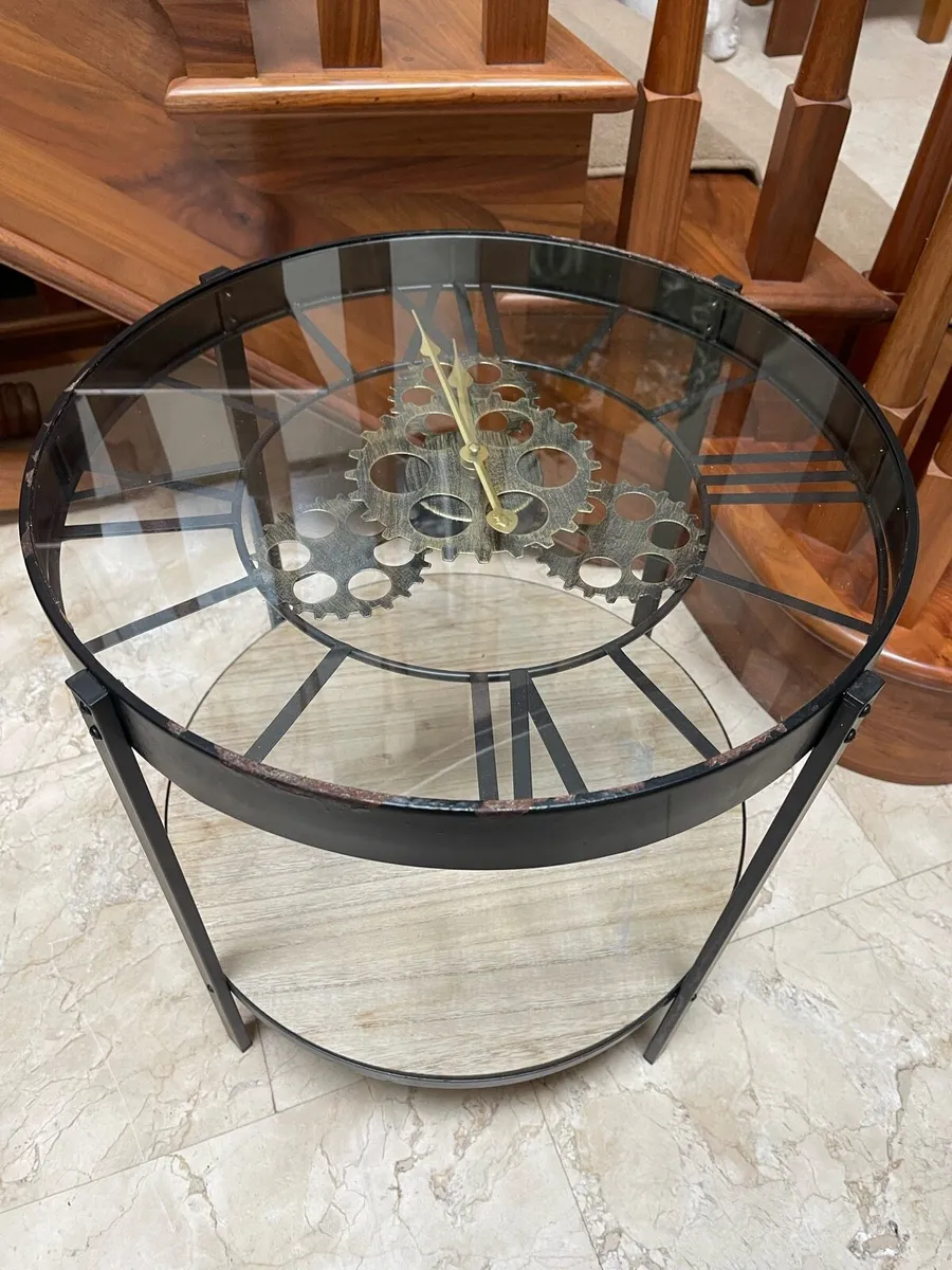 Nice Sized Glass Topped Coffee Or Side Table - Image 1
