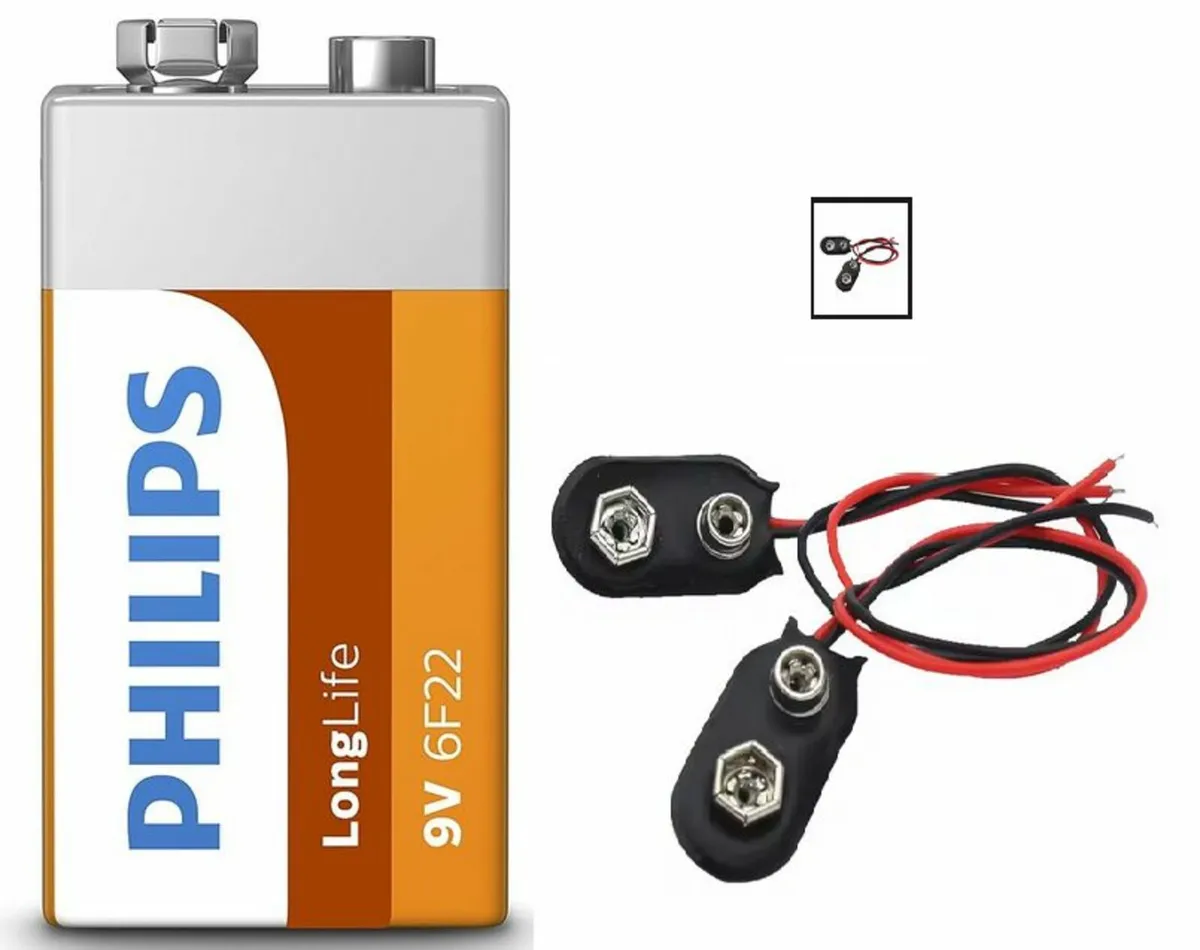 New 10pcs PP3, 9volt Battery connector, Free Post - Image 2