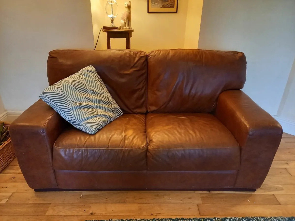 Leather Couch - Image 1