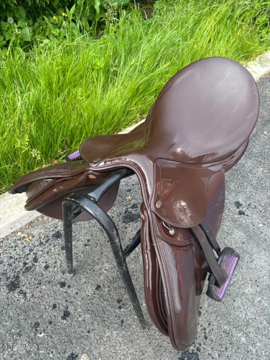 Horse saddle size 16 inch  & Cob bridle - Image 2