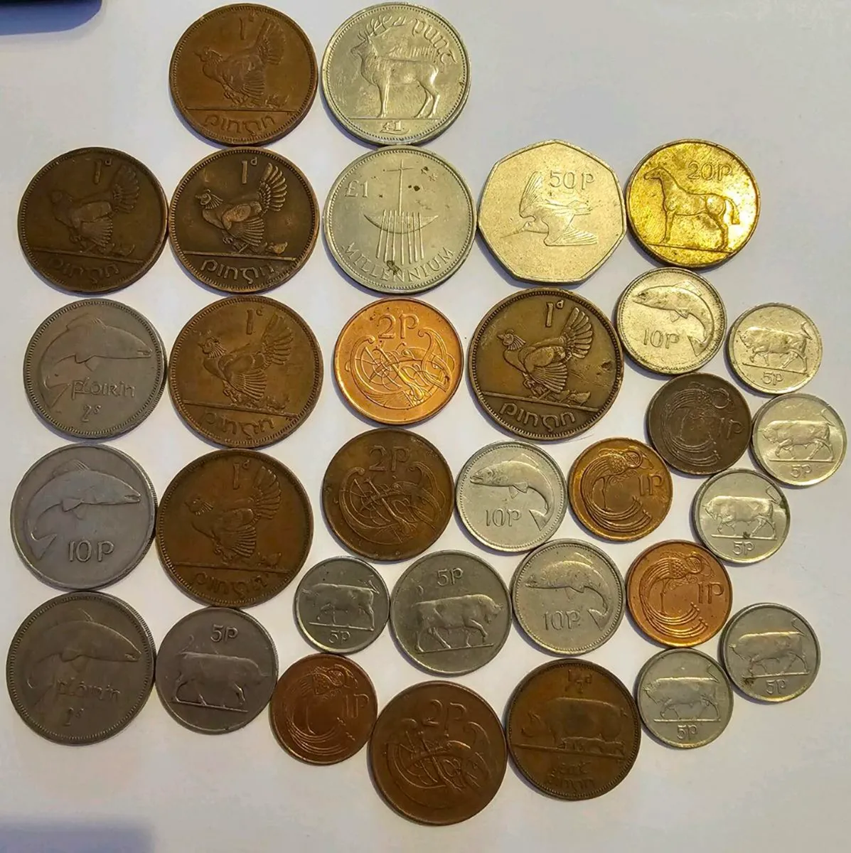 Mixed irish coins - Image 1