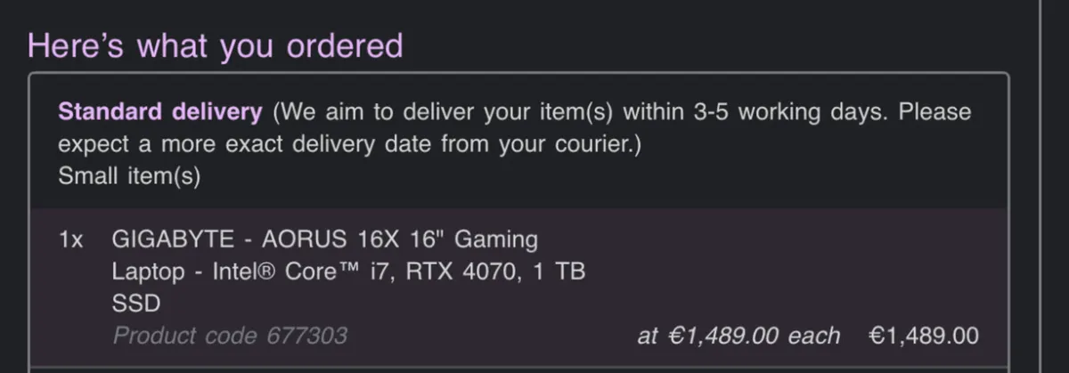 aorus 16x gaming laptop - Image 3