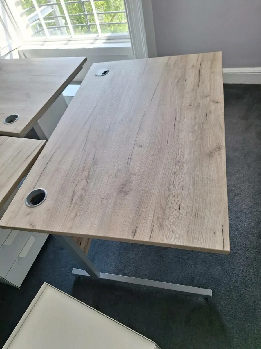 Office desk + small filing cabinet (DELIVERY) - Image 4
