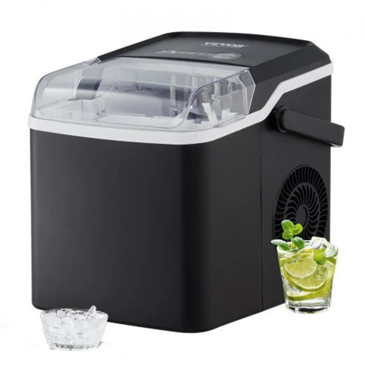 Portable Countertop Ice Maker 26Lbs/24H Self-Clean