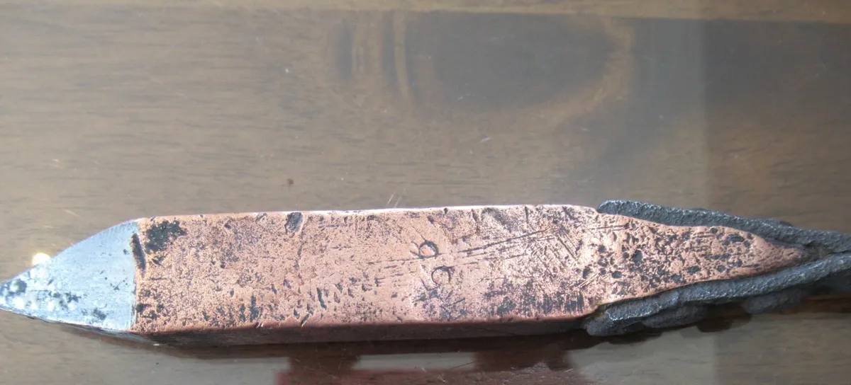 antique copper soldering iron tools vintage RARE - Image 1