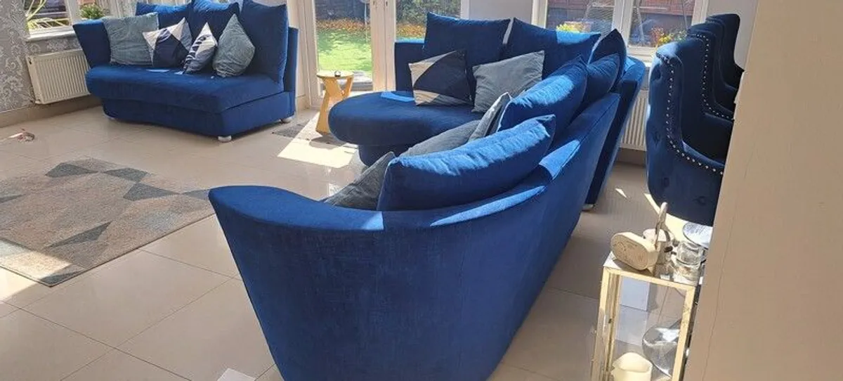 Sofa Royal Blue from DFS - Image 4
