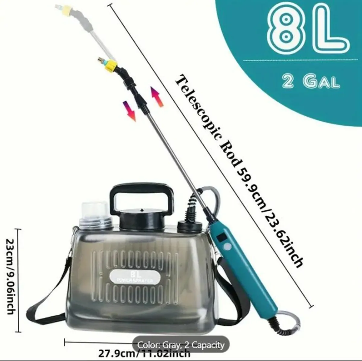 8L Electric Garden Sprayer - Image 1