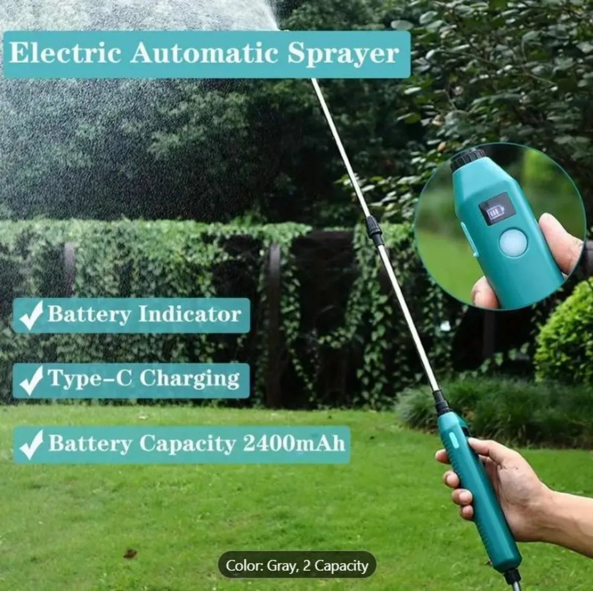 8L Electric Garden Sprayer - Image 4