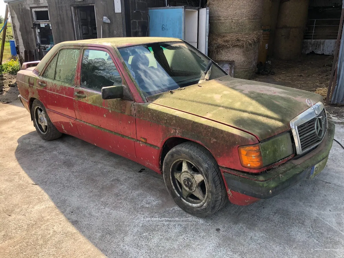1990 Mercedes 190 diesel genuine barnfind project. - Image 1