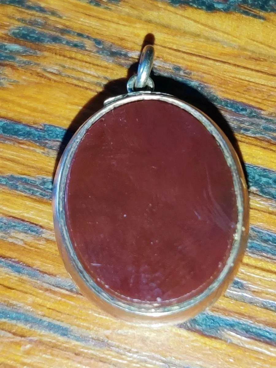 RARE BLOODSTONE & CARNELIAN, 9CT Gold Vintage Fob - Image 3