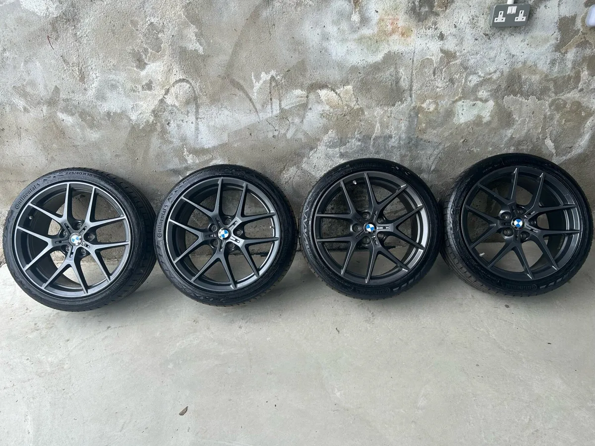 18” GENUINE BMW 2 SERIES ALLOY WHEELS & TYRES - Image 2