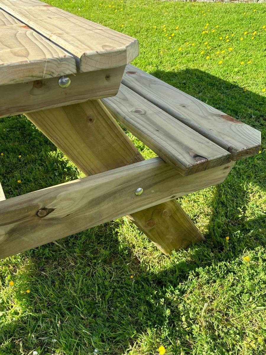 6ft Picnic Bench - Image 2