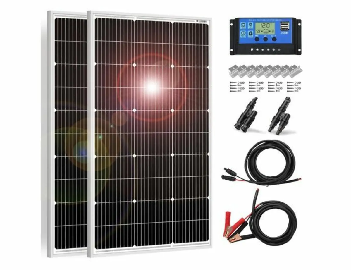Solar Panel 100 W 2 Pieces (200 W) 18 V - Image 1